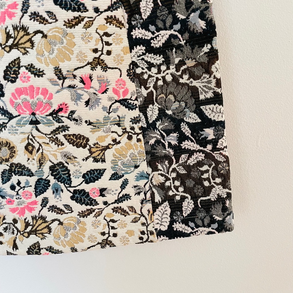 TOPSHOP Floral Jaquard Mini Skirt